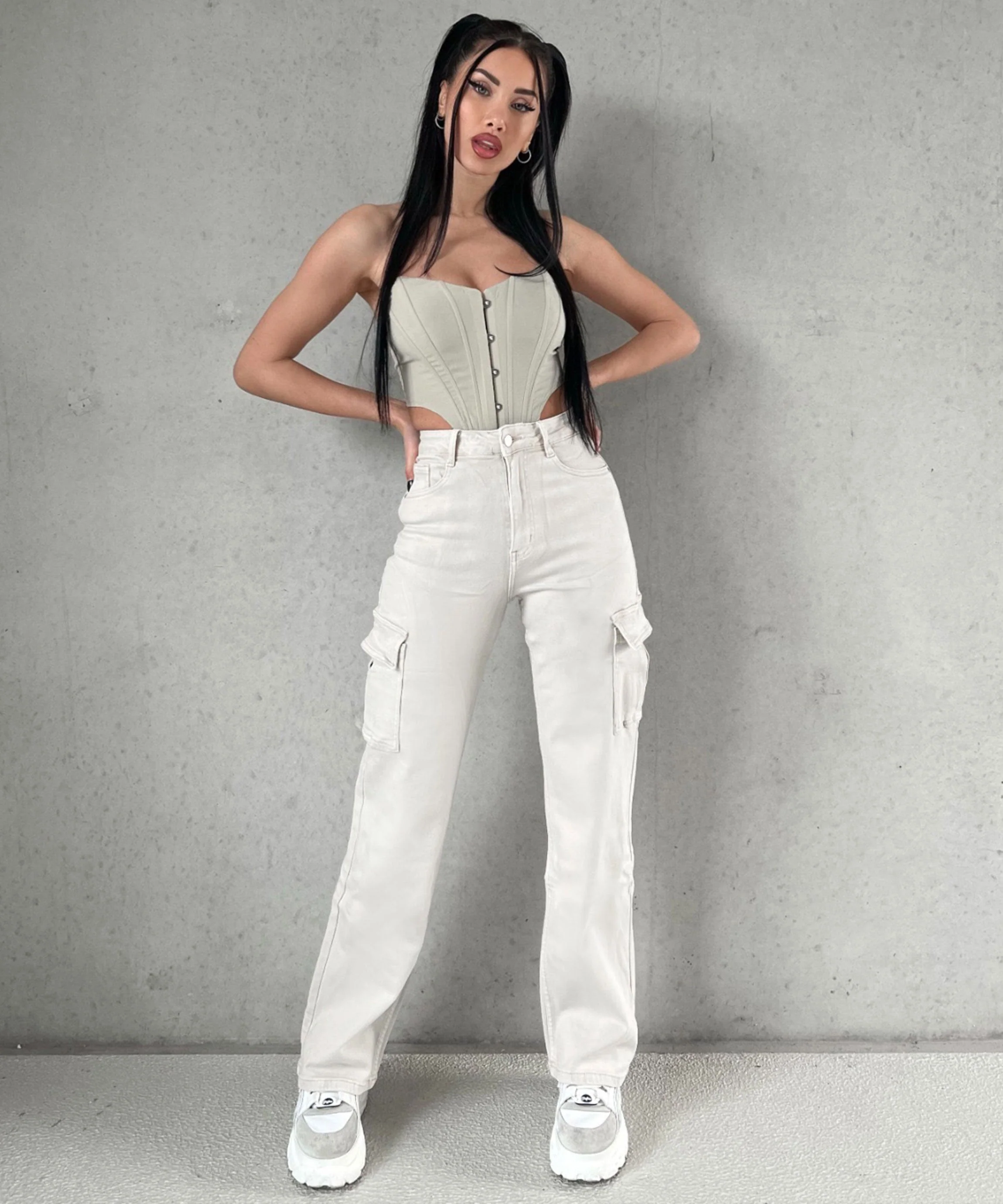 Pilar® | Cargo Pant Eva Creme - Image 2