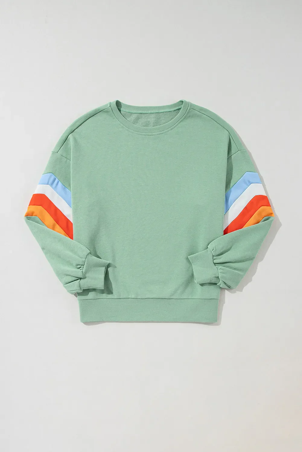 Pilar | Contrasting long-sleeved crew neck sweatshirt - Image 3