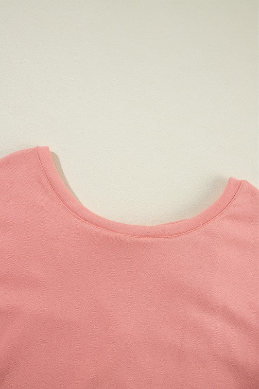 Pilar | Maroon bowknot dewback crew neck sweatshirt - Image 19