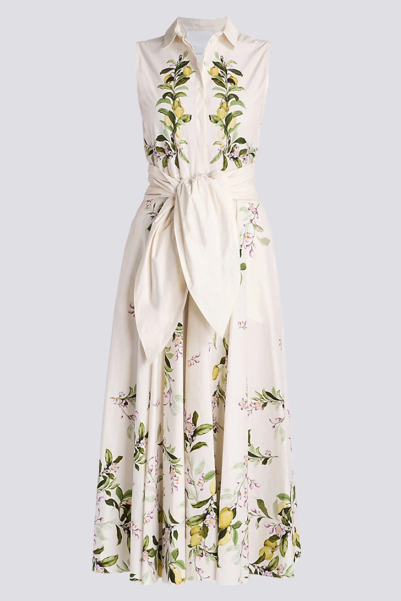 Pilar® | Sleeveless Maxi Dress With Floral Bow - Image 4