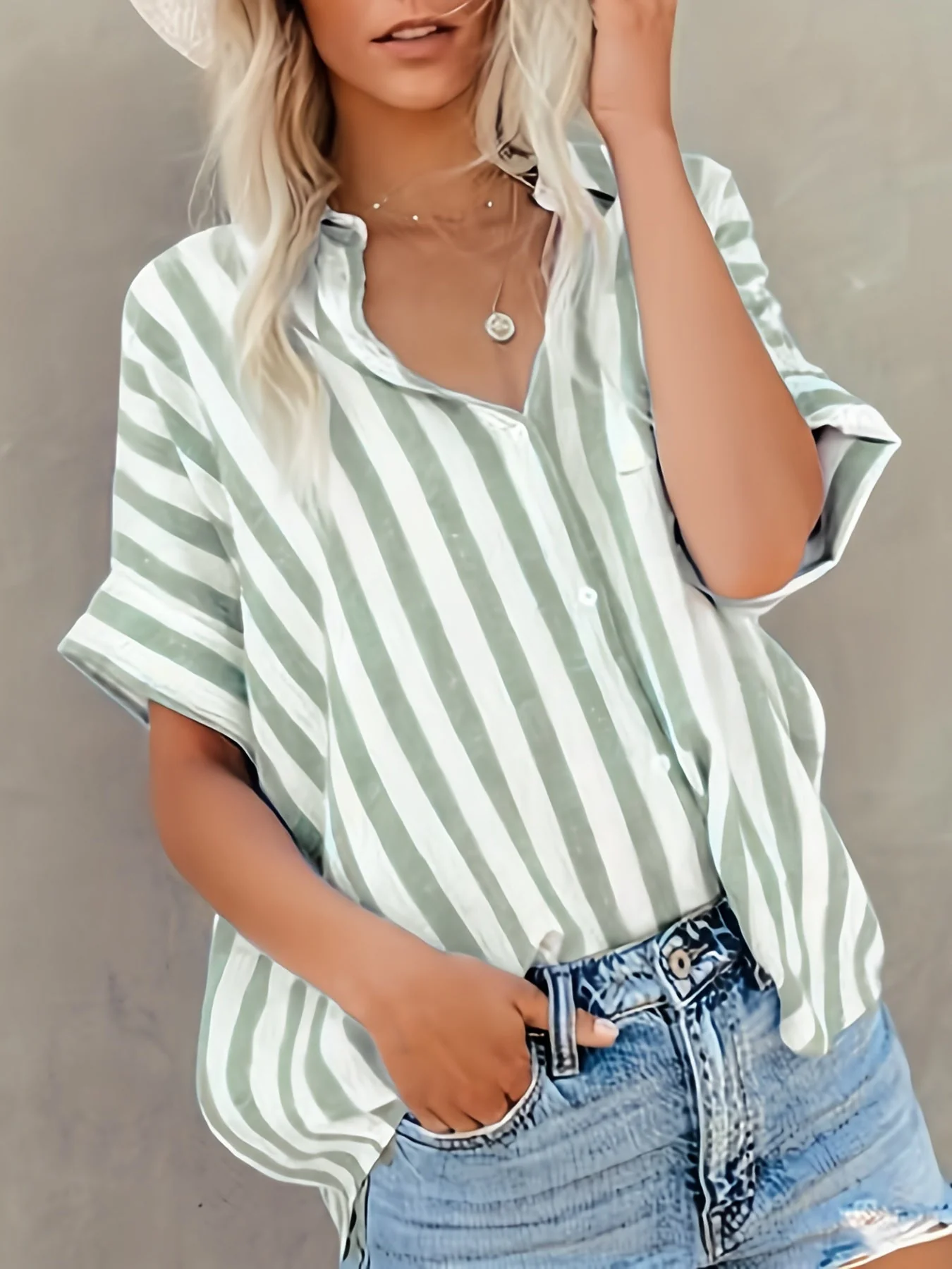 Pilar® | Striped Button Down Shirt - Image 3