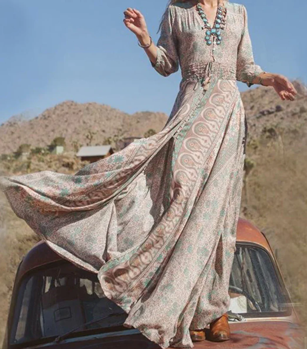 Pilar® | Vintage Summer Maxi Dress - Image 2