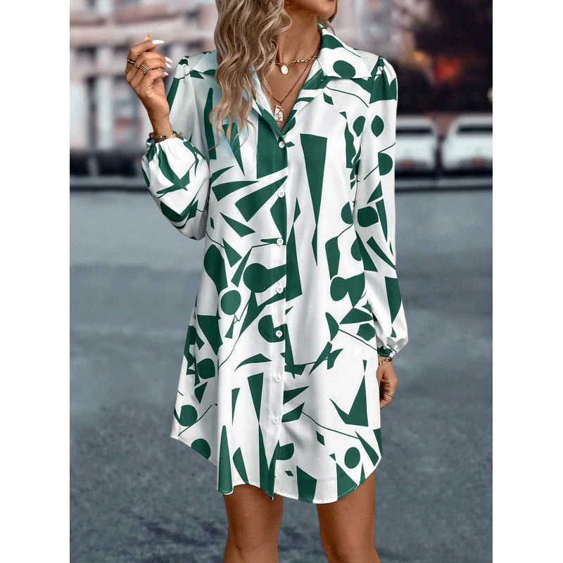 Pilar® | Women'S Abstract Printed Shirt Dress - Image 4