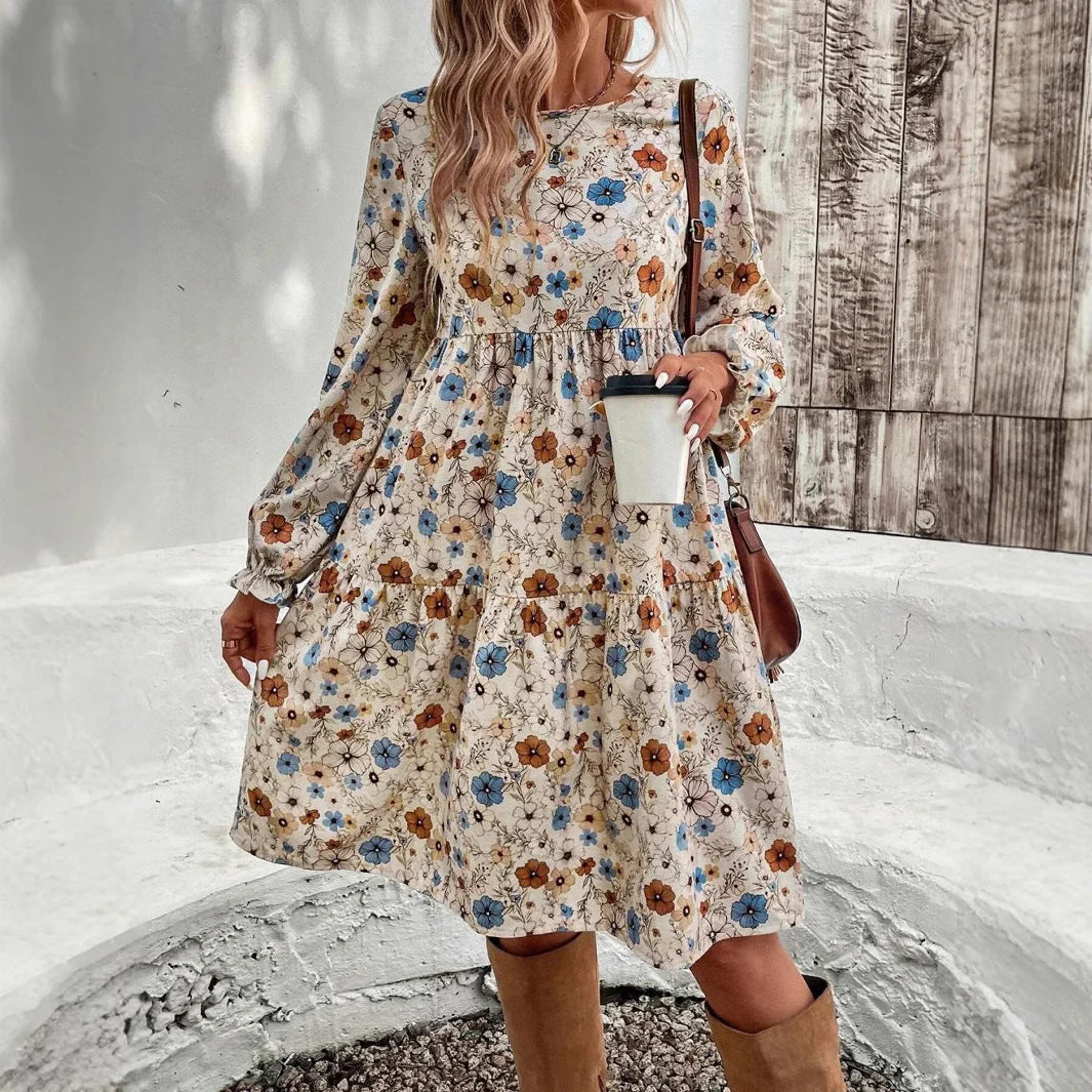 Pilar® | Women'S Floral Dress With Romantic Cut And Long Sleeves - Image 4