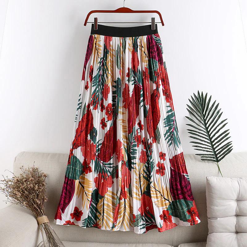 Pimienta® | Pleated Chiffon Skirt With Print - Image 6