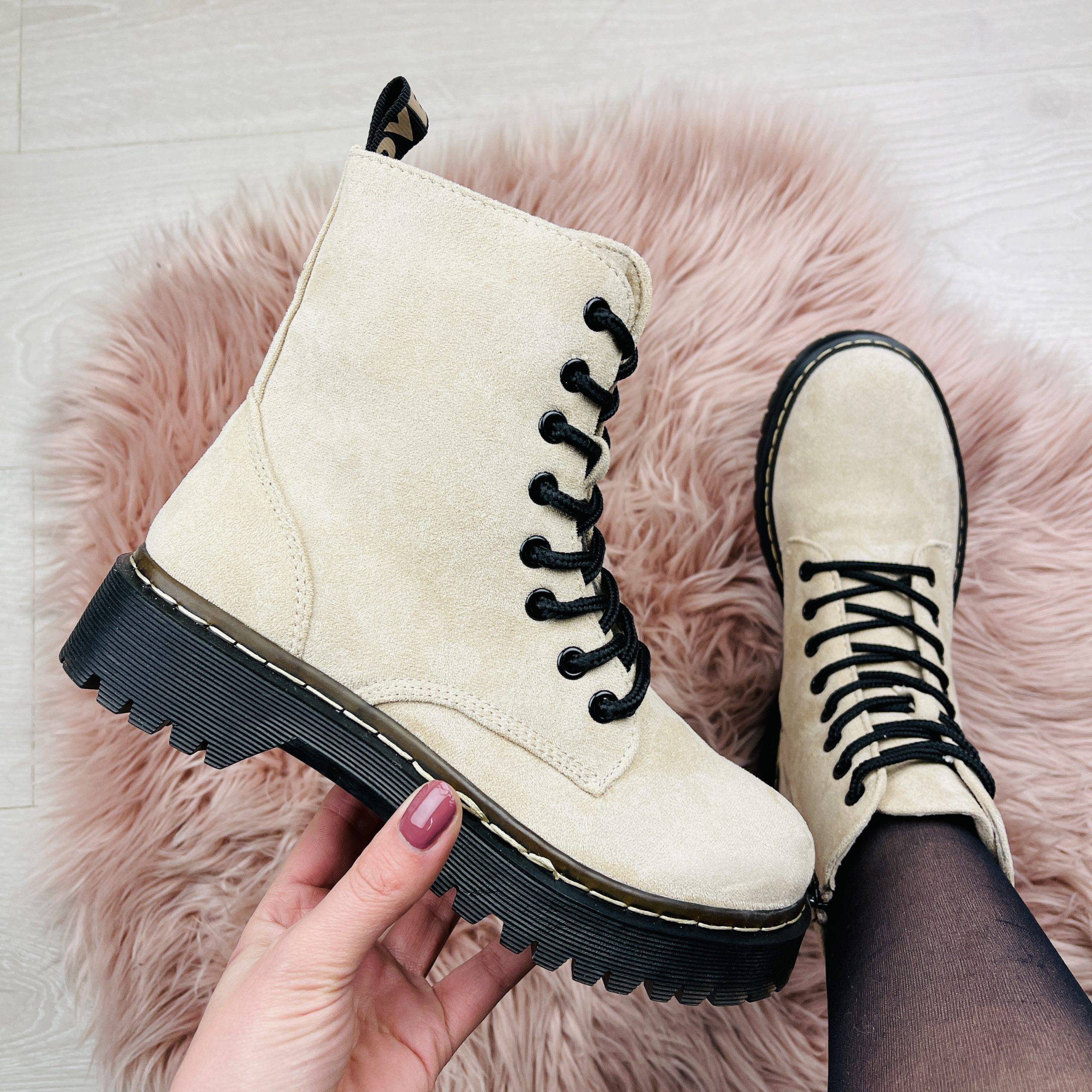 Pink | Boots beige