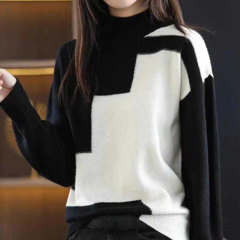 Pink | Casual and fashionable winter sweater - Image 4