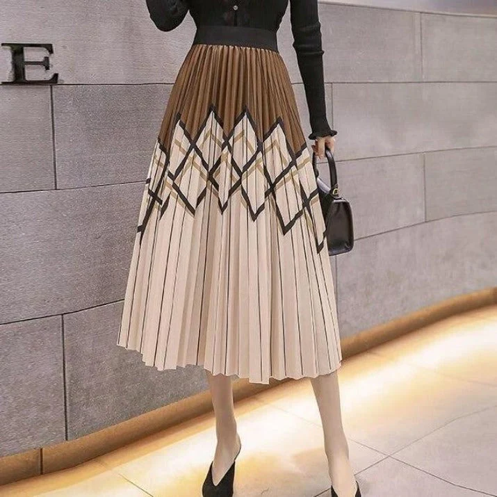 Pitusa® | Stylish Pleated Skirt With A Pattern