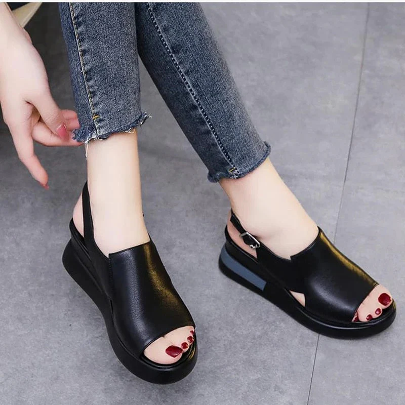 Porfiria® | Comfortable Platform Sandals - Image 2