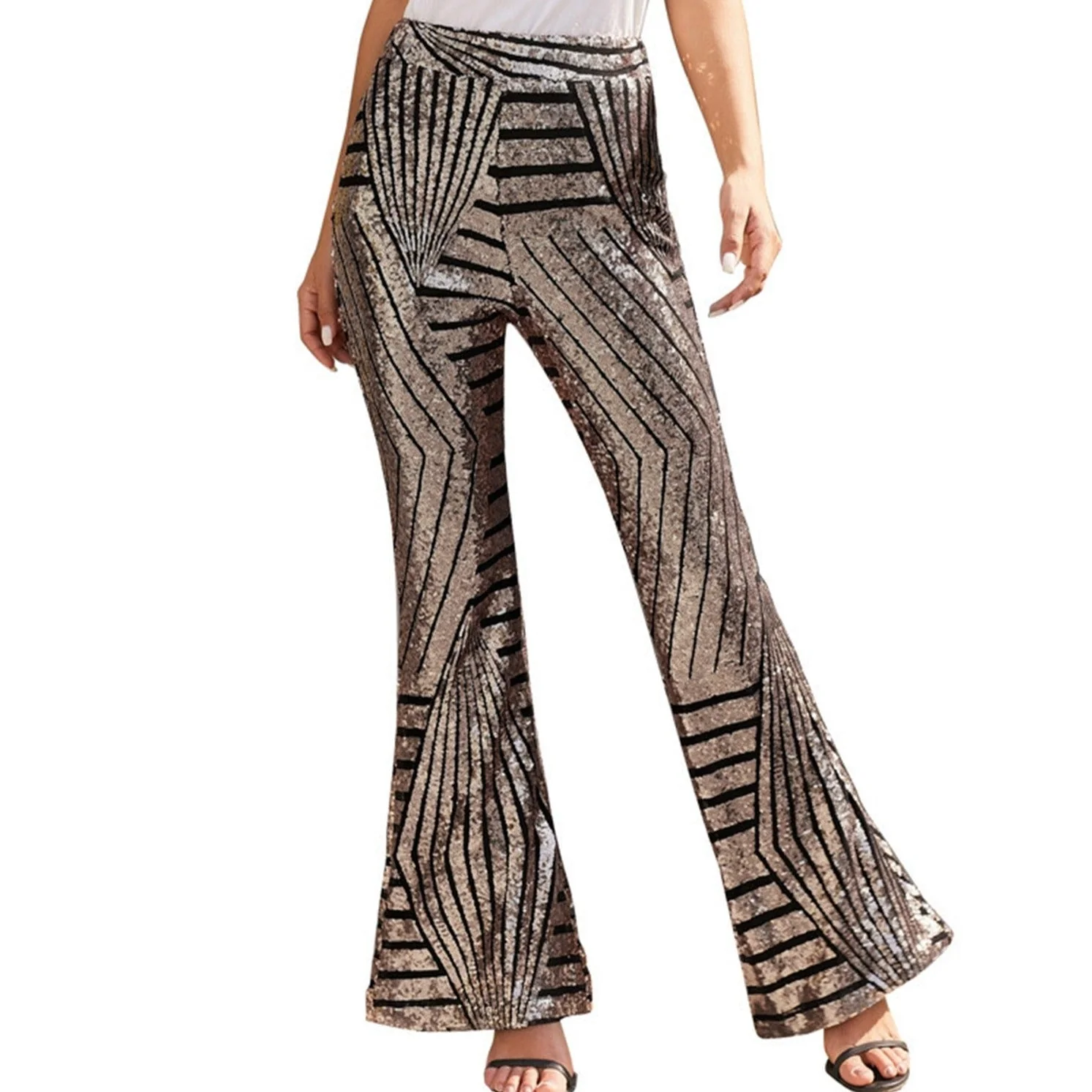 Priscila® | Women's loose sequin pants - Image 2
