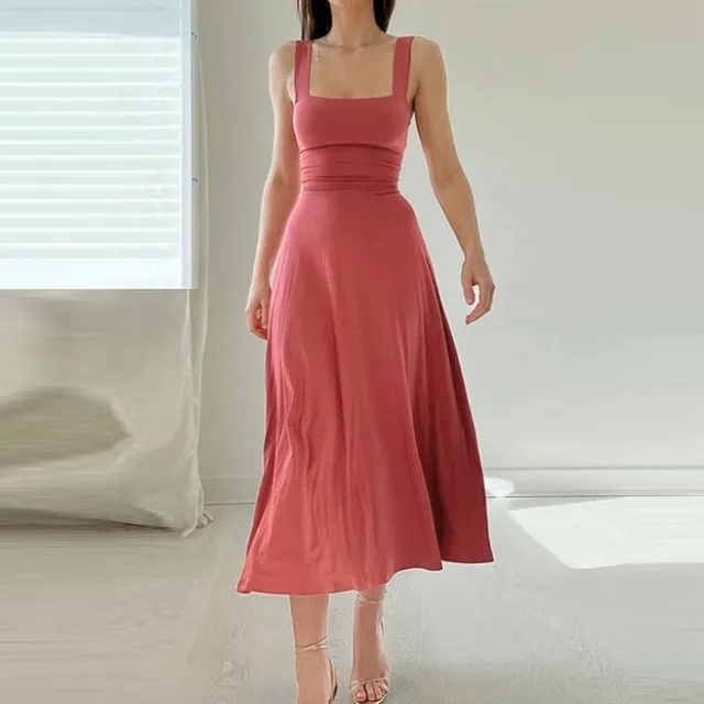 Querida® | Elegant Dress With Square Neckline - Image 6