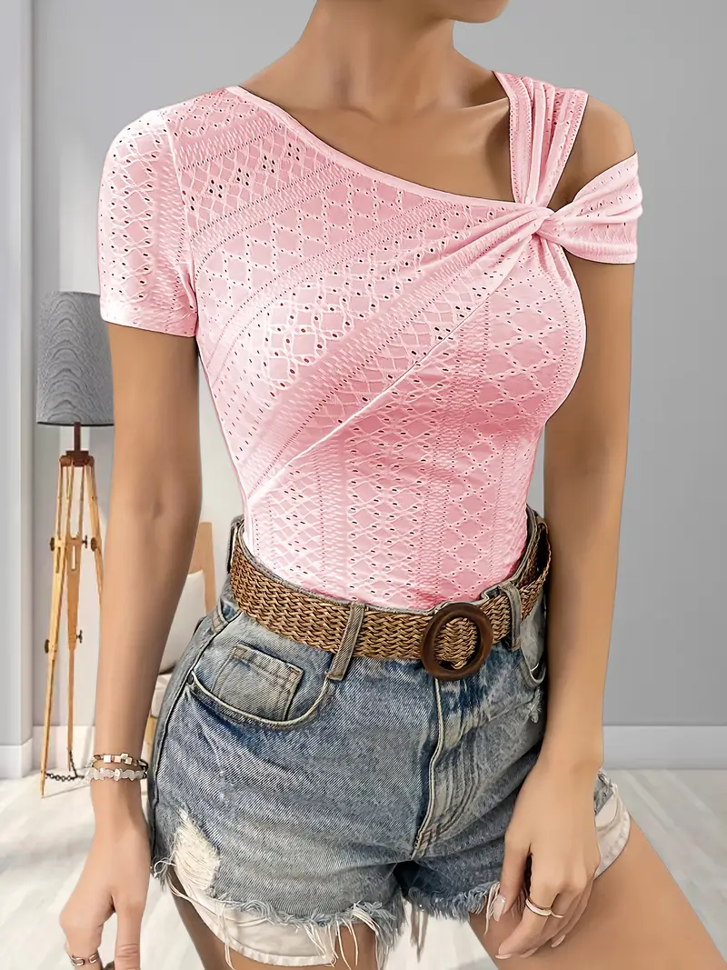 Rachele® | Asymmetrical One-Shoulder Top - Image 19
