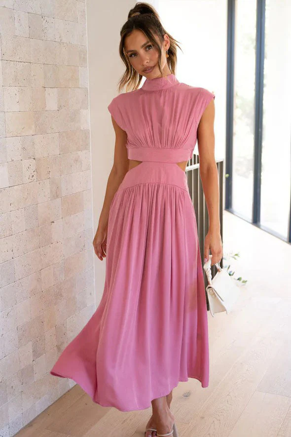 Rafaela® | Holiday Midi Dress With Cut-Out Waist And Pockets - Image 14