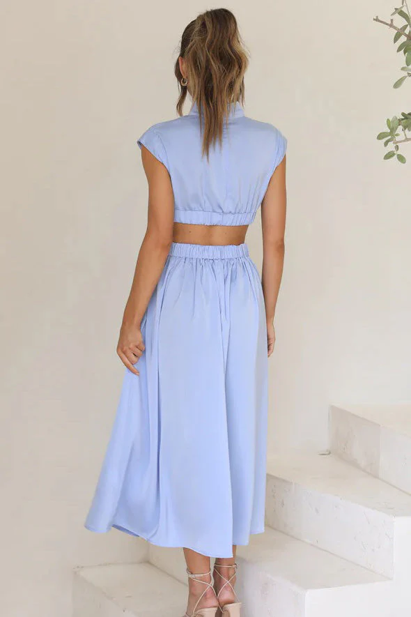Rafaela® | Holiday Midi Dress With Cut-Out Waist And Pockets - Image 6