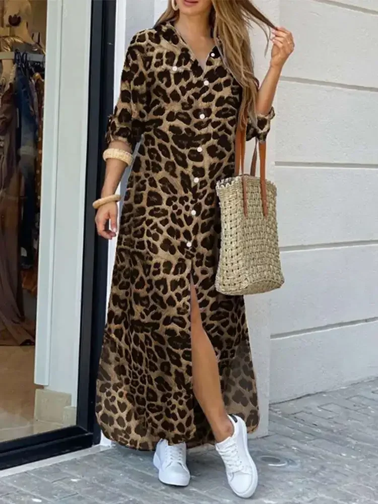 Rafaela® | Women's leopard print midi dress