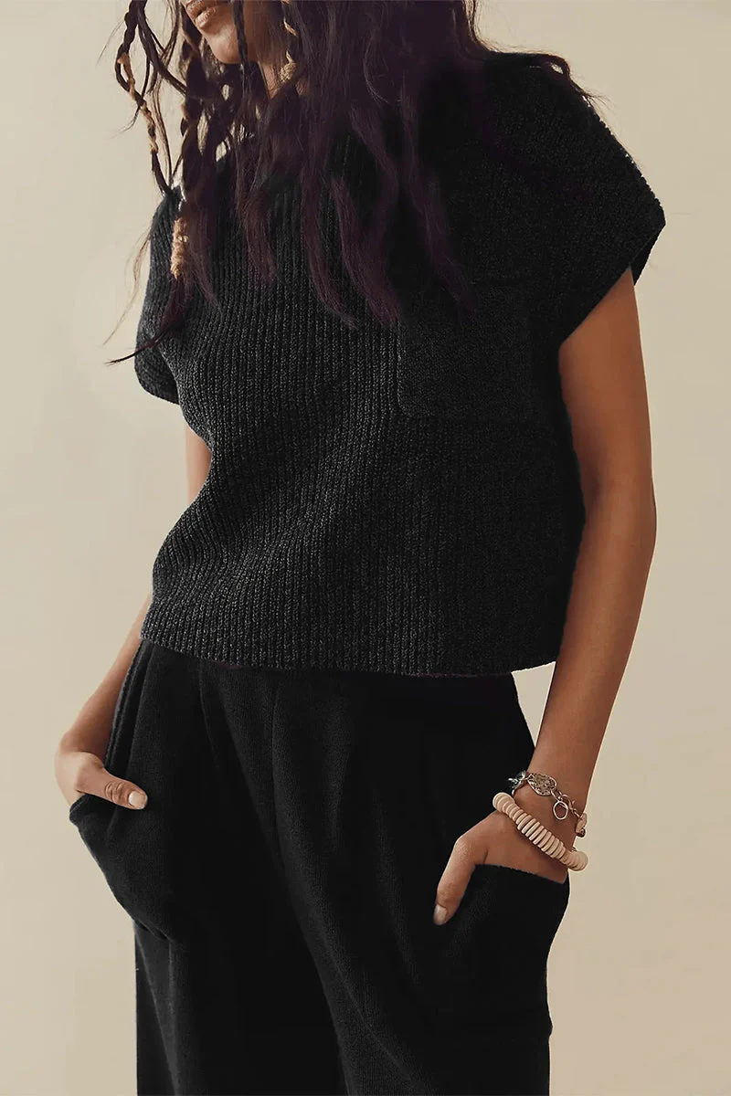 Ramona | Casual simplicity, solid pocket, O-neck, two-piece - Image 5