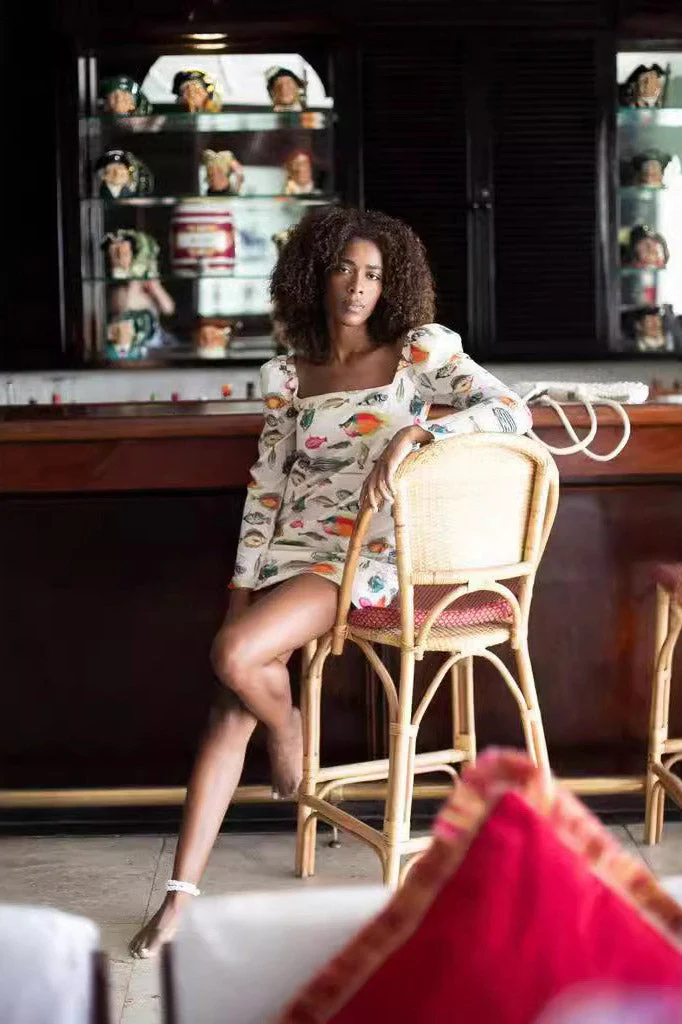 Ramona® | Mini Dress With Fish Print - Image 4
