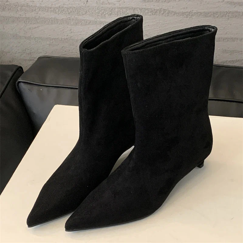Ramona | Pointed toe light boots for women - Image 10