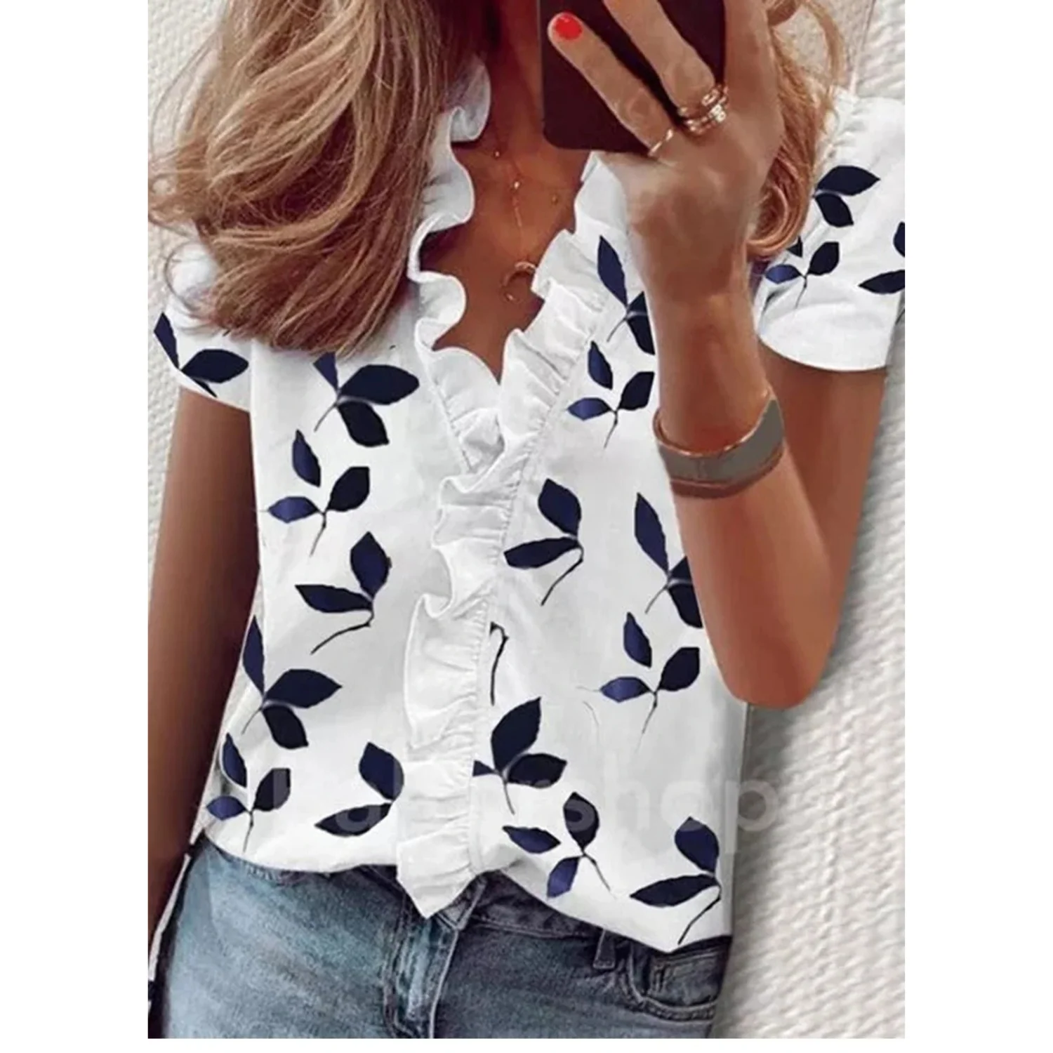 Raquel® | Chiffon Blouse With Plush - Image 7