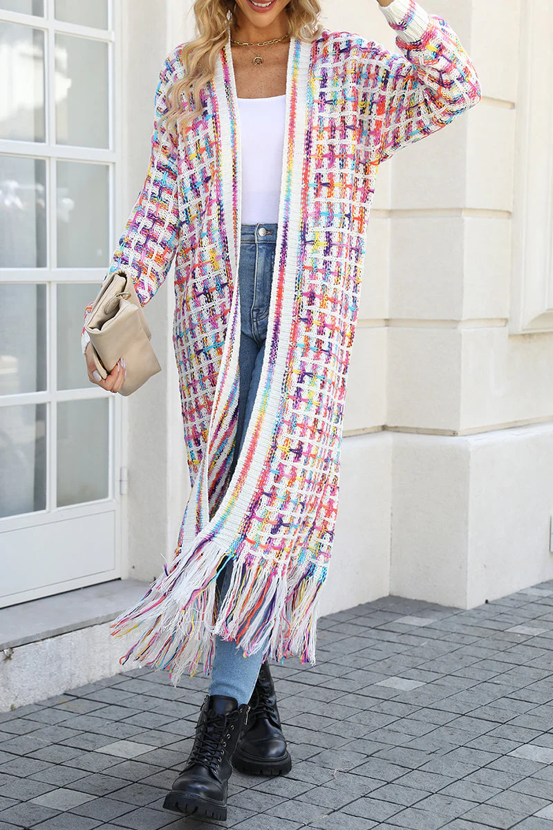 Rebeca | Cute elegant tassel cardigan collar tops - Image 2