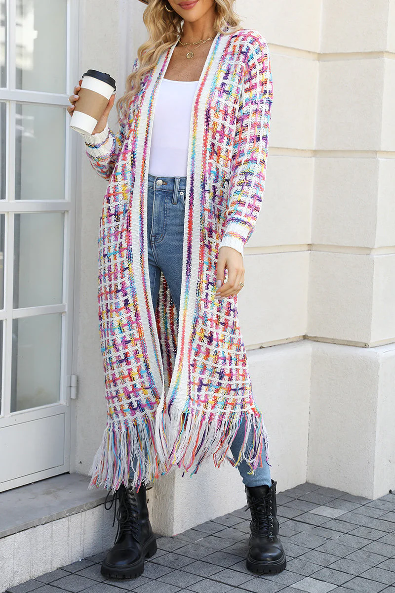 Rebeca | Cute elegant tassel cardigan collar tops - Image 4