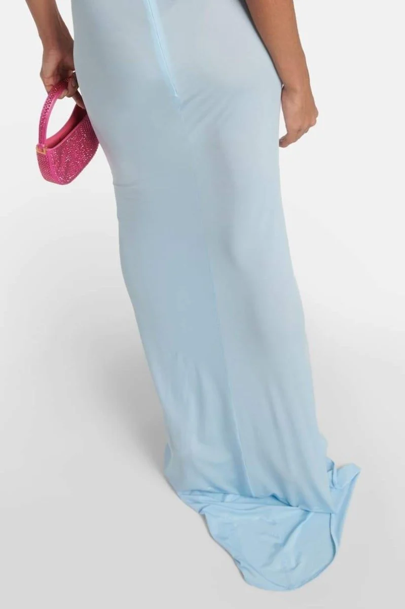 Rebeca® | Halter Neck Maxi Dress With Floral Appliqu��s - Image 3