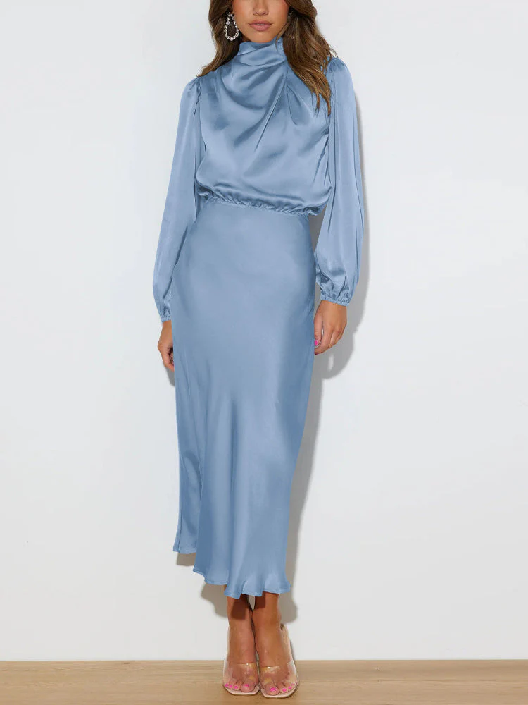 Rebeca® | Long Satin Dress - Image 4