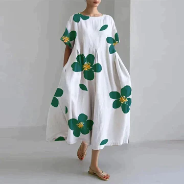 Regan® | Elegant Long Summer Dress With Floral Print For Women - Image 3