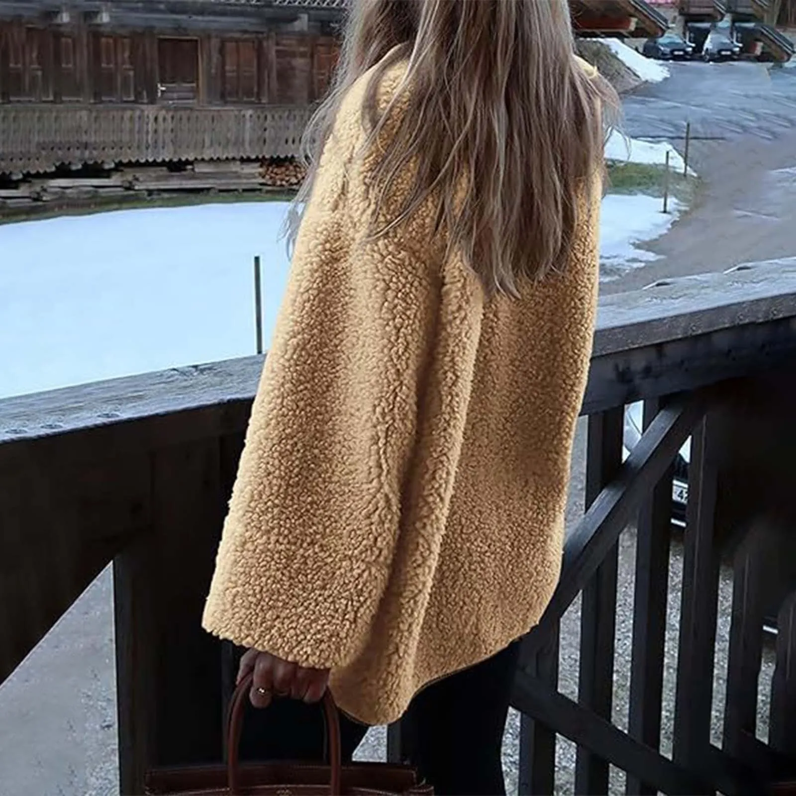 Reina | Women's winter coat, cozy thick coat with long sleeves - Image 2