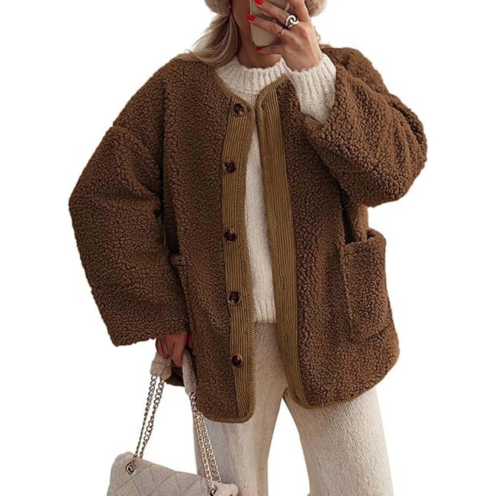 Reina | Women's winter coat, cozy thick coat with long sleeves - Image 9