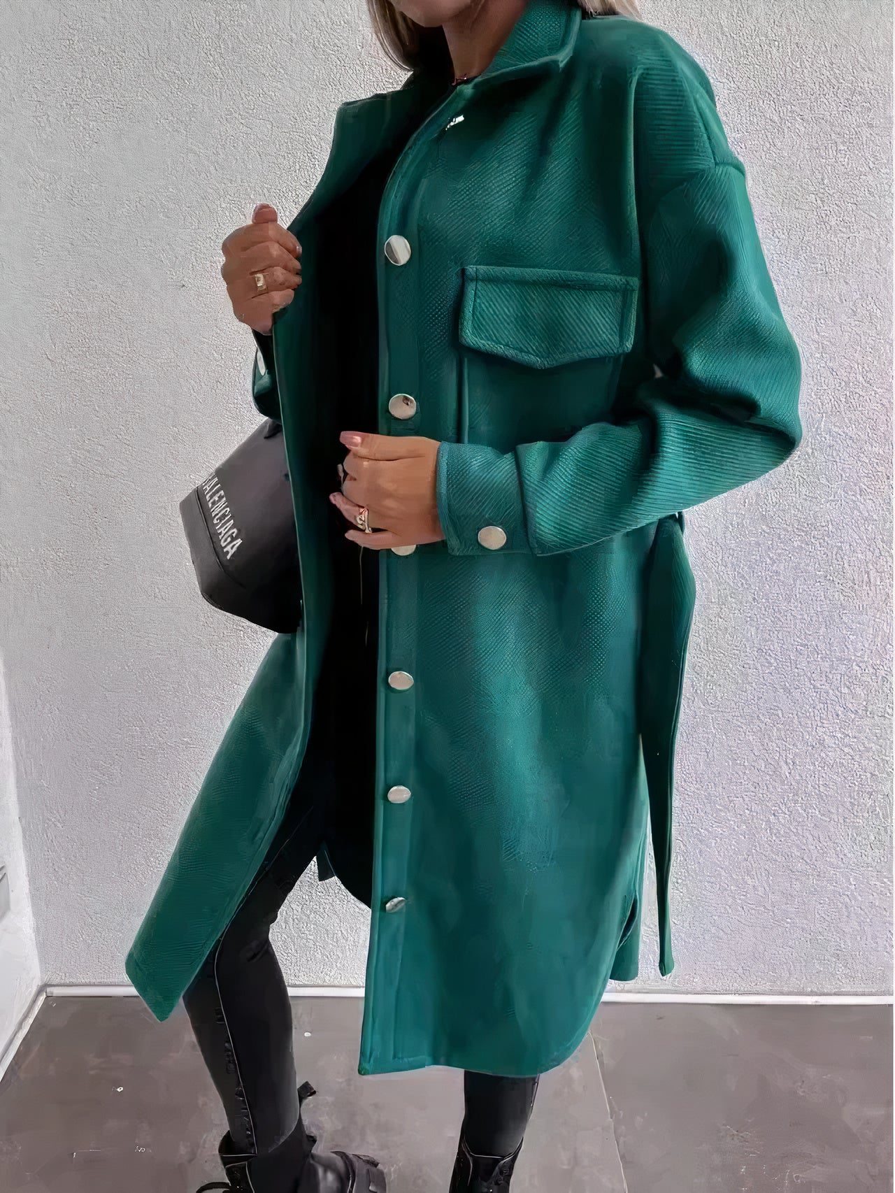 Remedios | Long coat jacket for women - Image 4