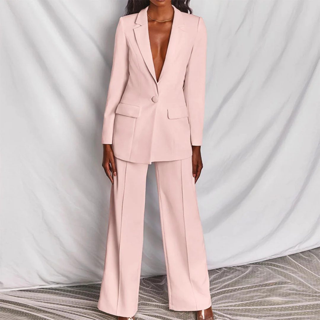 Renata® | Elegant Blazer And Trousers Set - Image 3