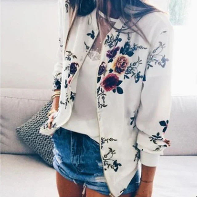 Renata | Floral print bomber jacket