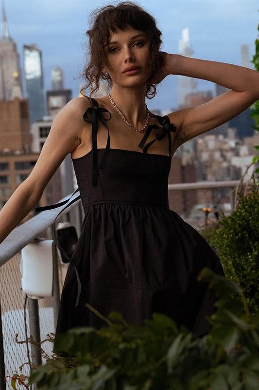 Renata® | Mini Dress With Bow And Shoulder Straps - Image 10