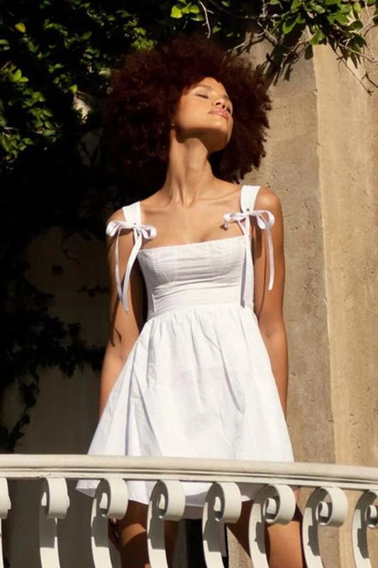 Renata® | Mini Dress With Bow And Shoulder Straps - Image 9