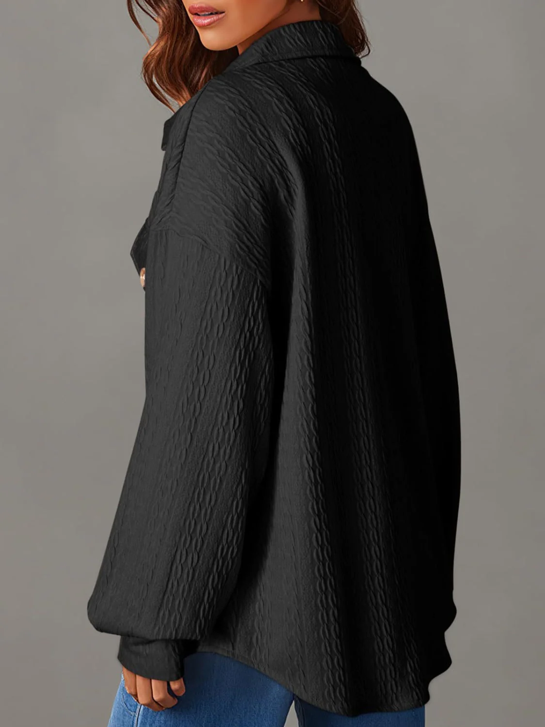 Rita | Structured long-sleeved jacket with button placket - Image 10