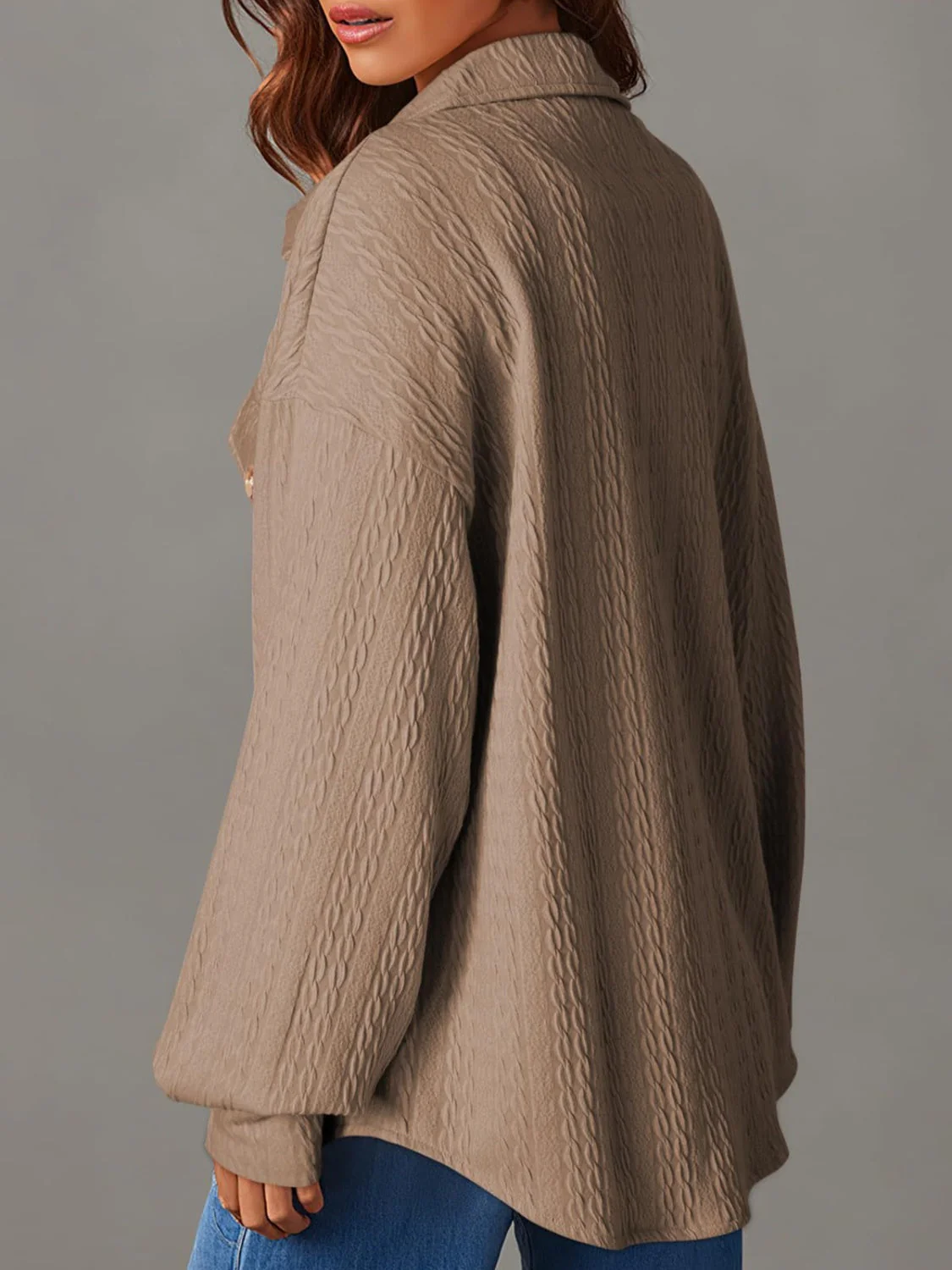 Rita | Structured long-sleeved jacket with button placket - Image 6