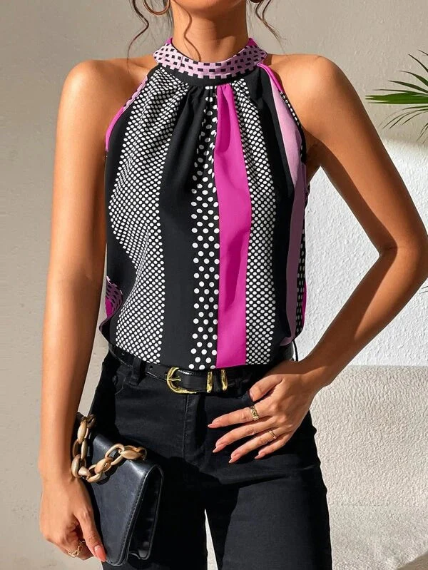 Rocío® | Sleeveless Tank Top With Polka Dots - Image 5