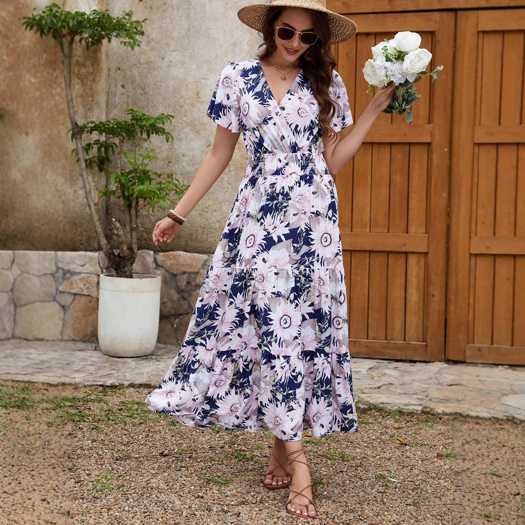 Rocío® | Women'S Floral Wrap Maxi Dress - Image 2