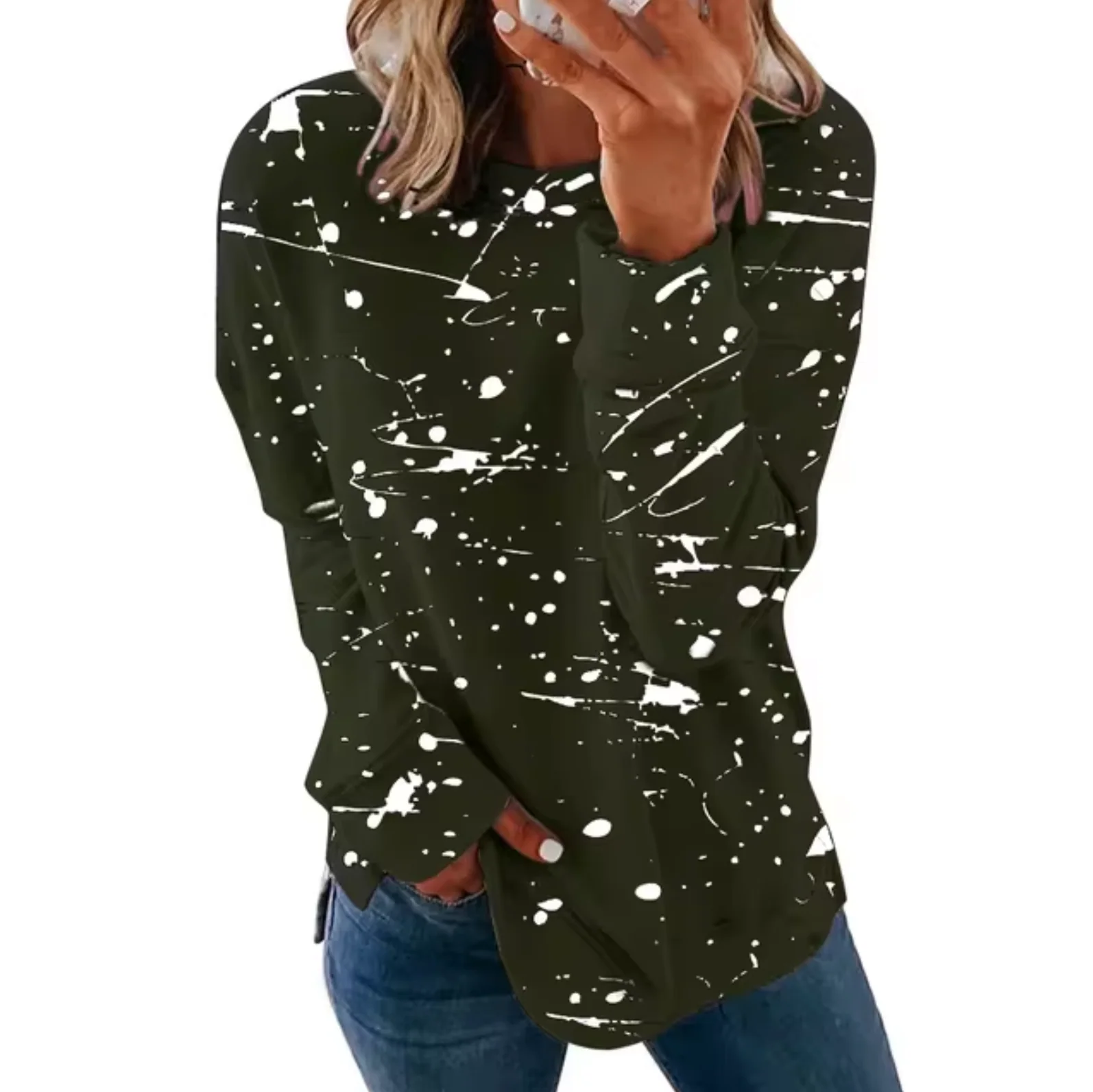 Romina | Oversized cotton long sleeve top - Image 5