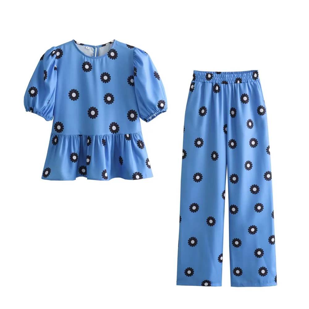 Romina® | Top + Pants Casual Printed Summer - Image 5