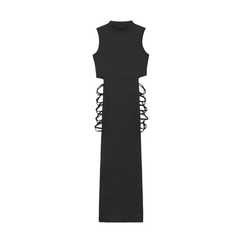 Romina® | Women'S Sleeveless Cut-Out Maxi Dress With Side Lacing - Image 6