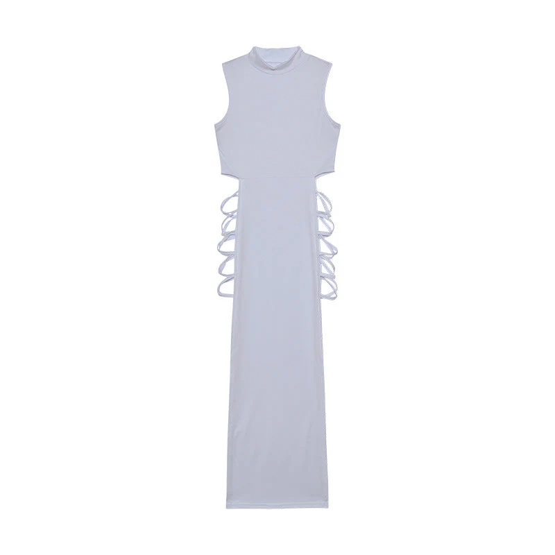 Romina® | Women'S Sleeveless Cut-Out Maxi Dress With Side Lacing - Image 9