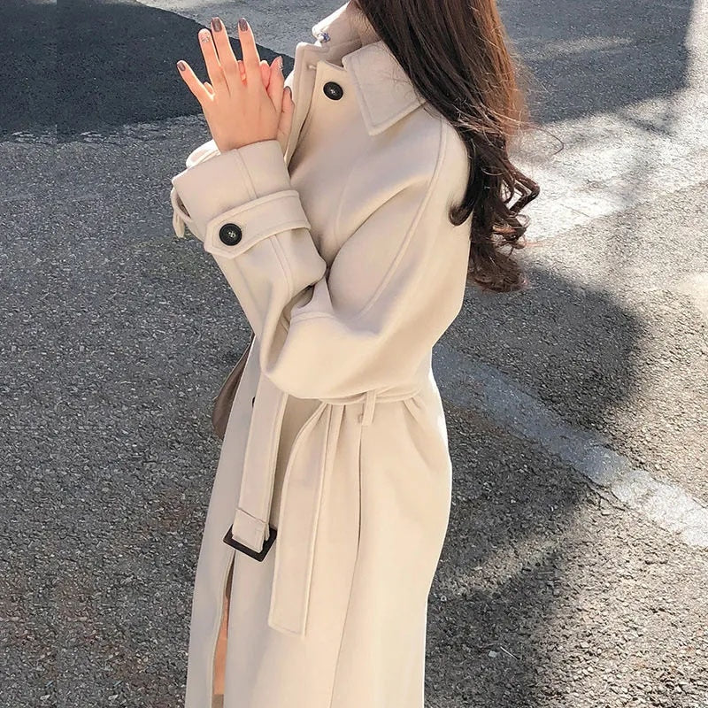 Romy | Elegant long coat - Image 3