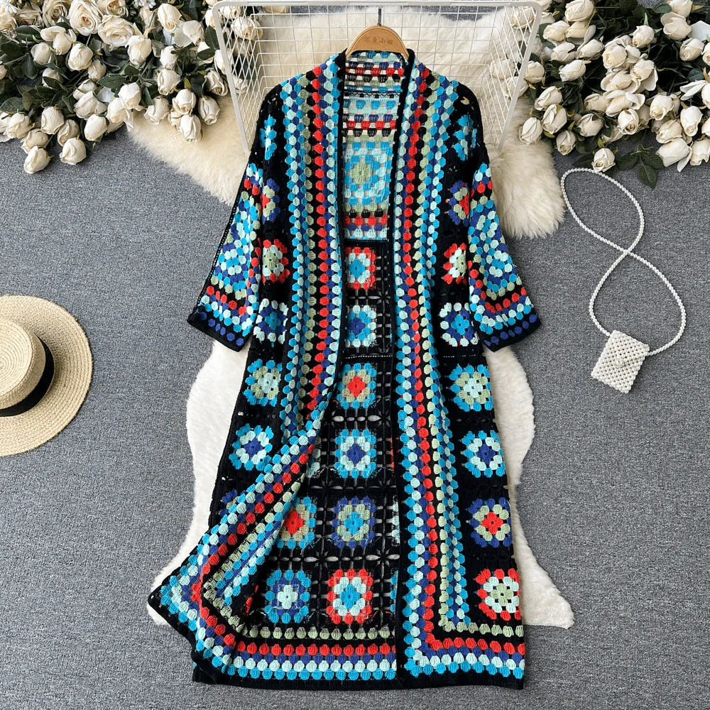 Romy® | Floral crochet jacket for women - Image 2
