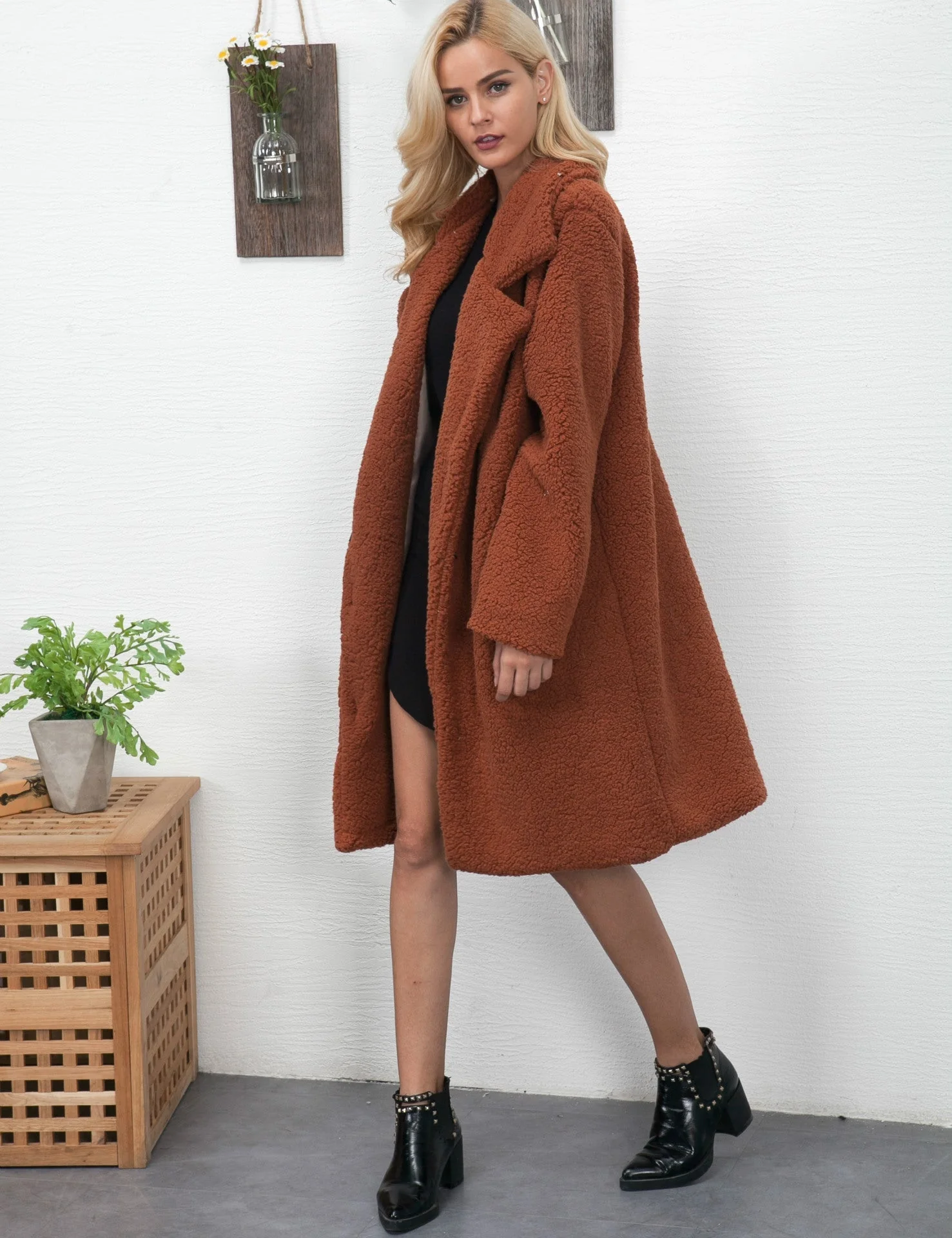 Rosalia® | Long teddy coat for women - Image 3