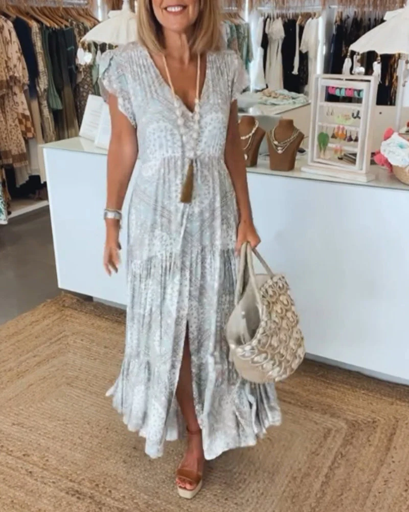 Rosalie® | Holiday Dress With Slit - Image 13