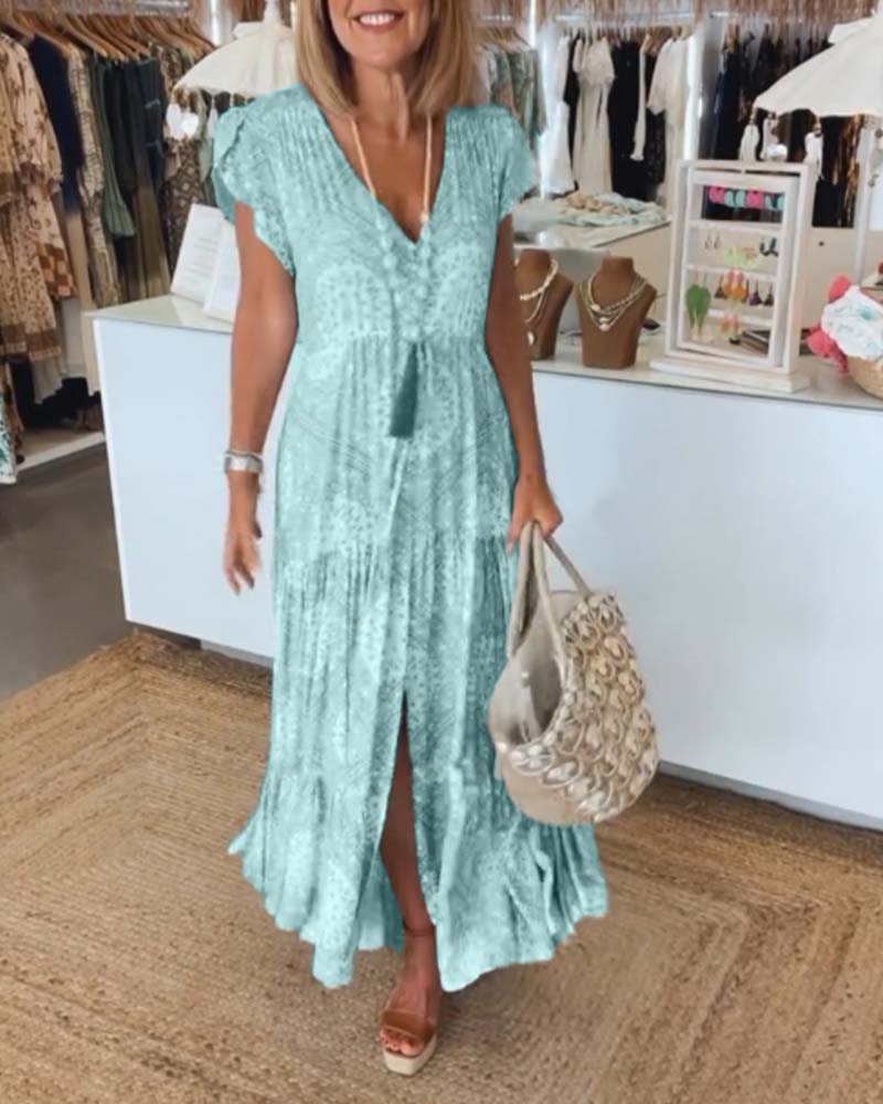 Rosalie® | Holiday Dress With Slit - Image 15
