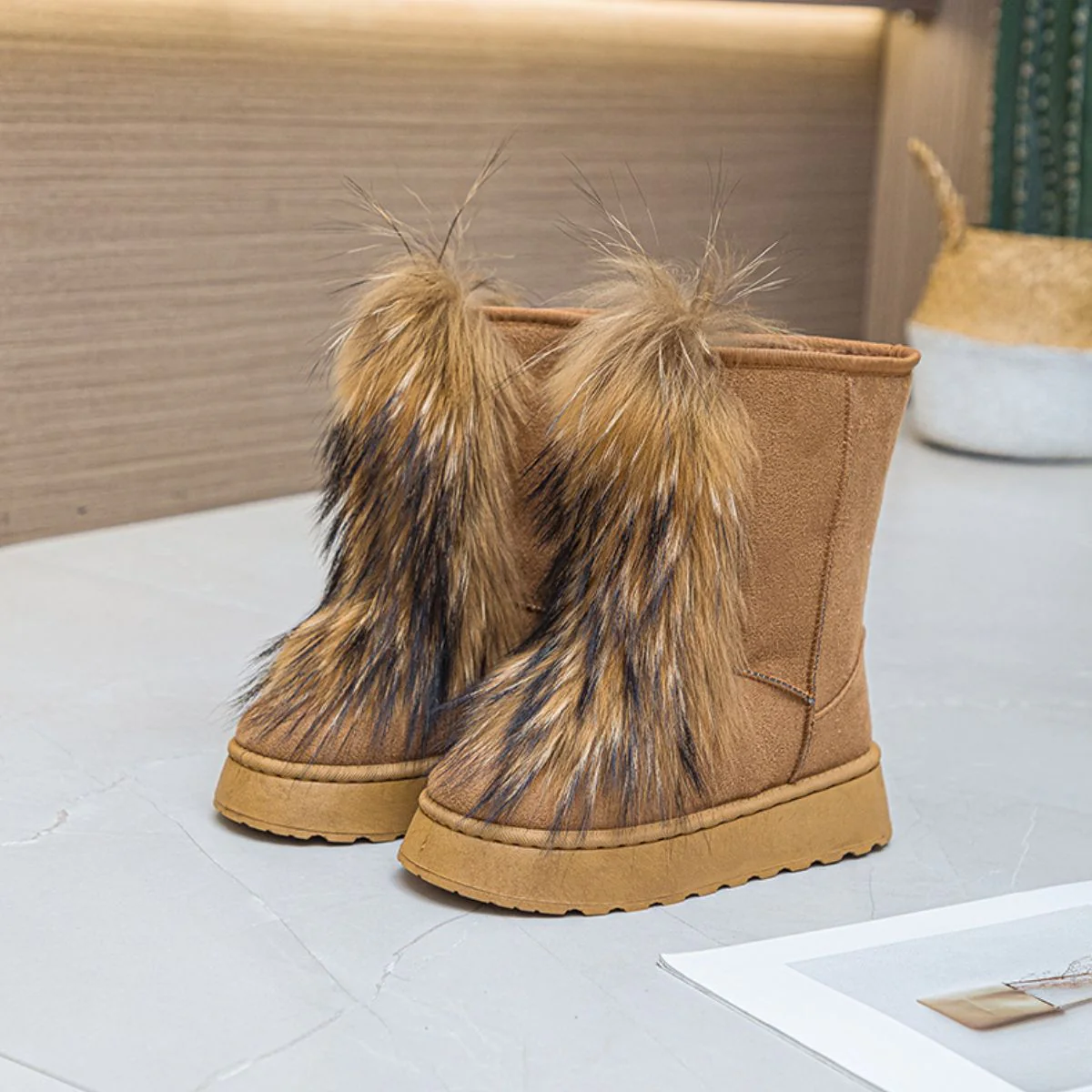 Rosanna | Thermal suede platform boots - Image 6