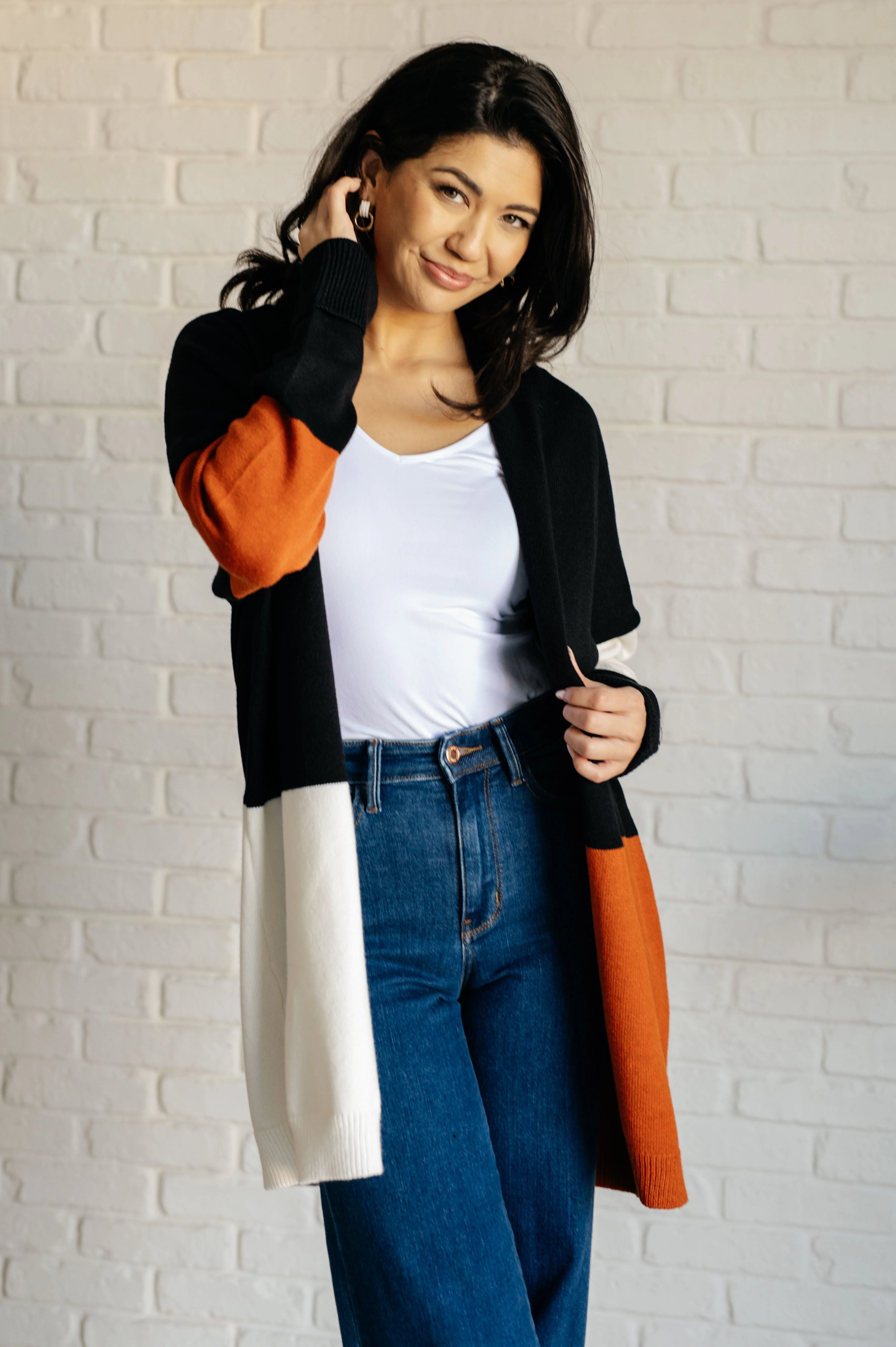 Rosanna | Writer's block cardigan with an open front - Image 4